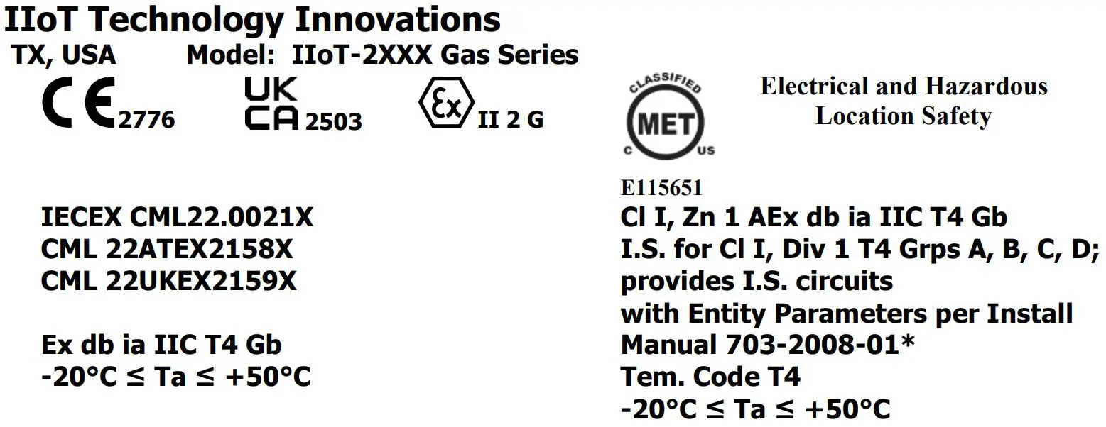 IIoT-2XXX Gas Marking