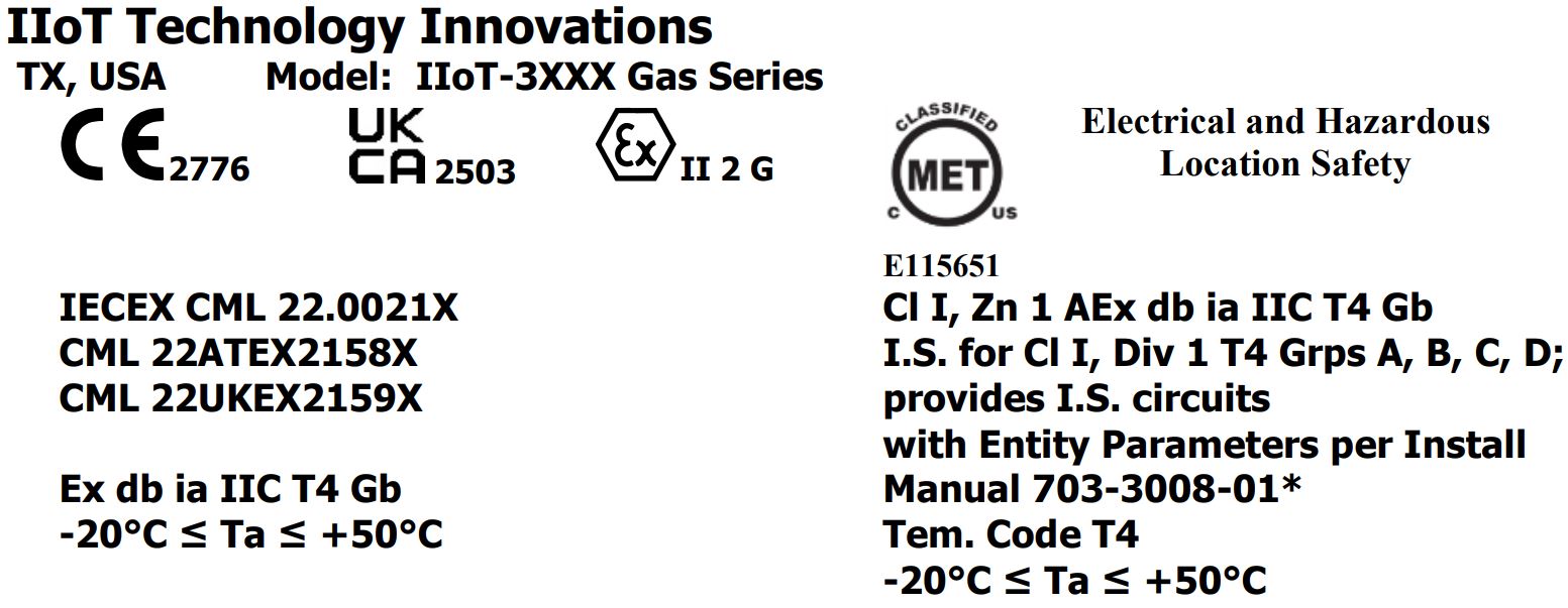 IIoT-3XXX Gas Marking